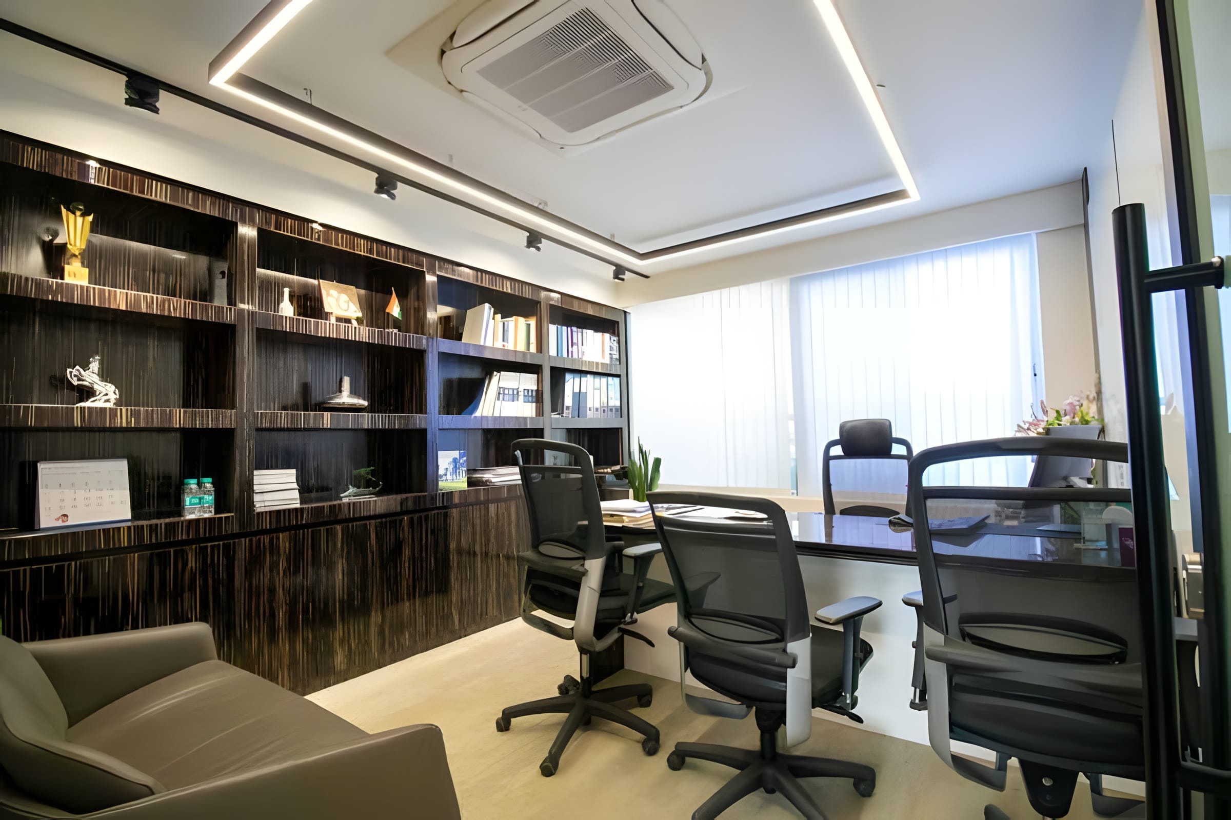 CEO's cabin at India Builders Corporation HQ office