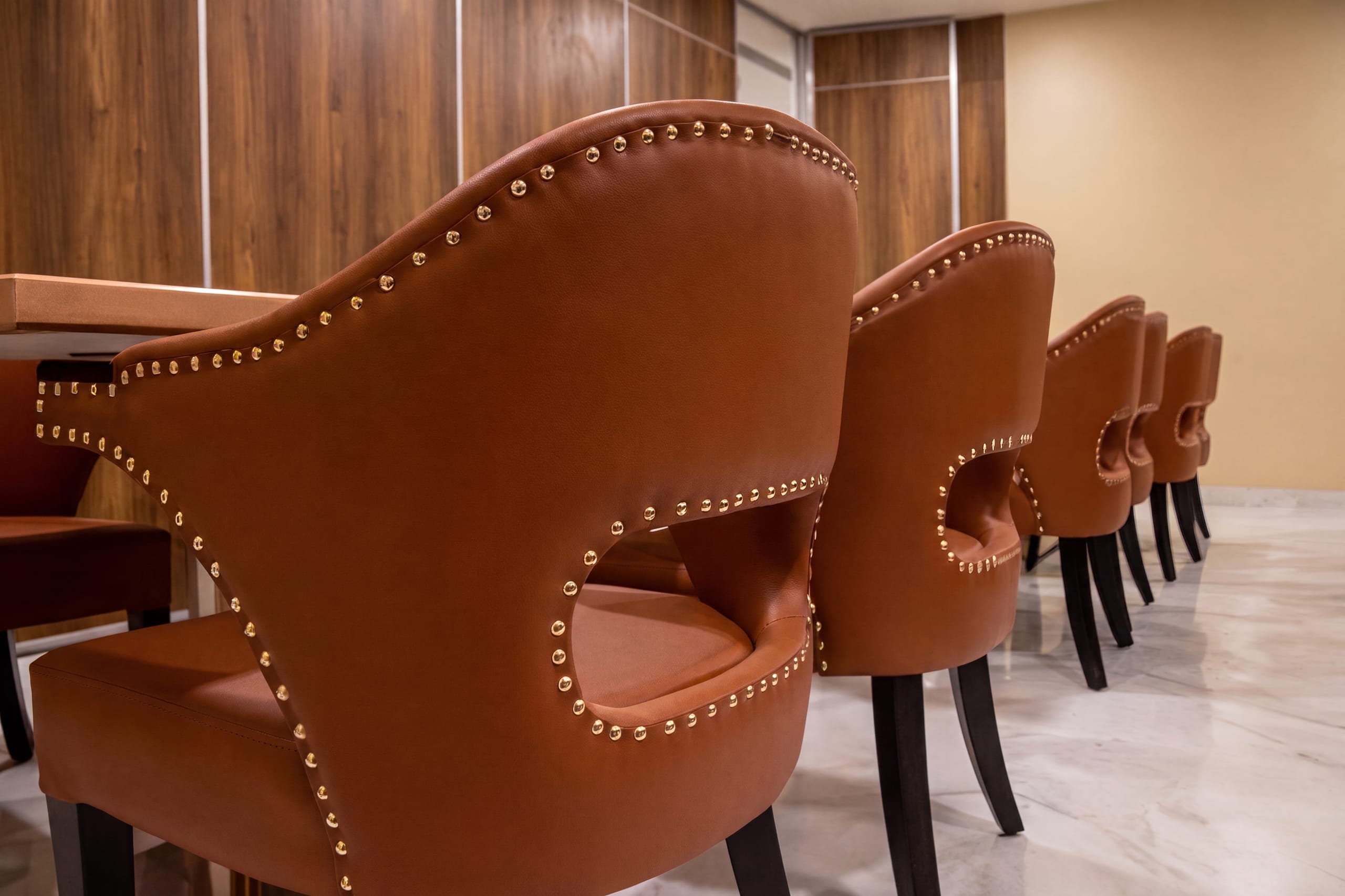 Executive chairs in the boardroom at Temenos office
