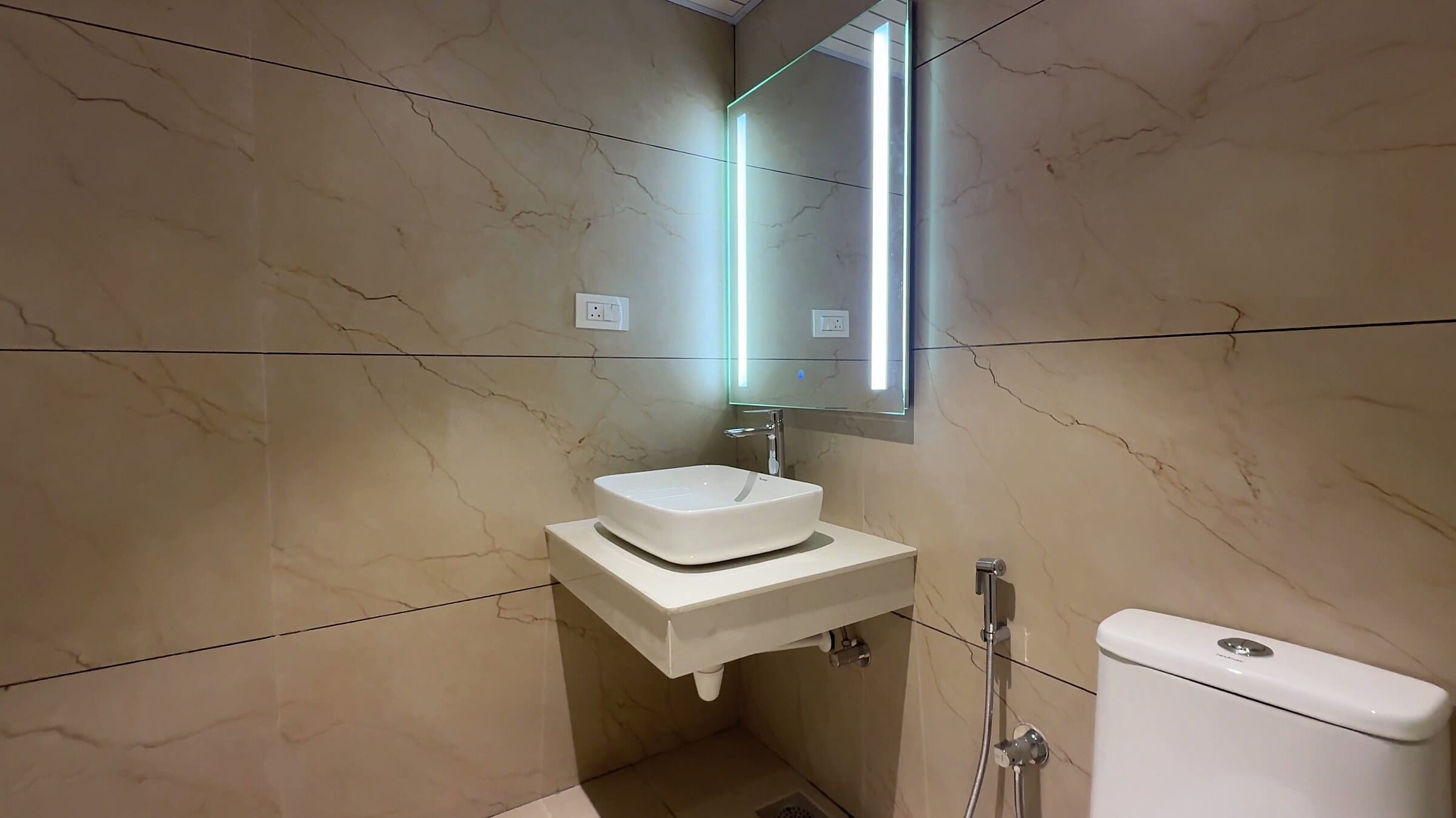 Third bathroom vanity at the L12 apartment