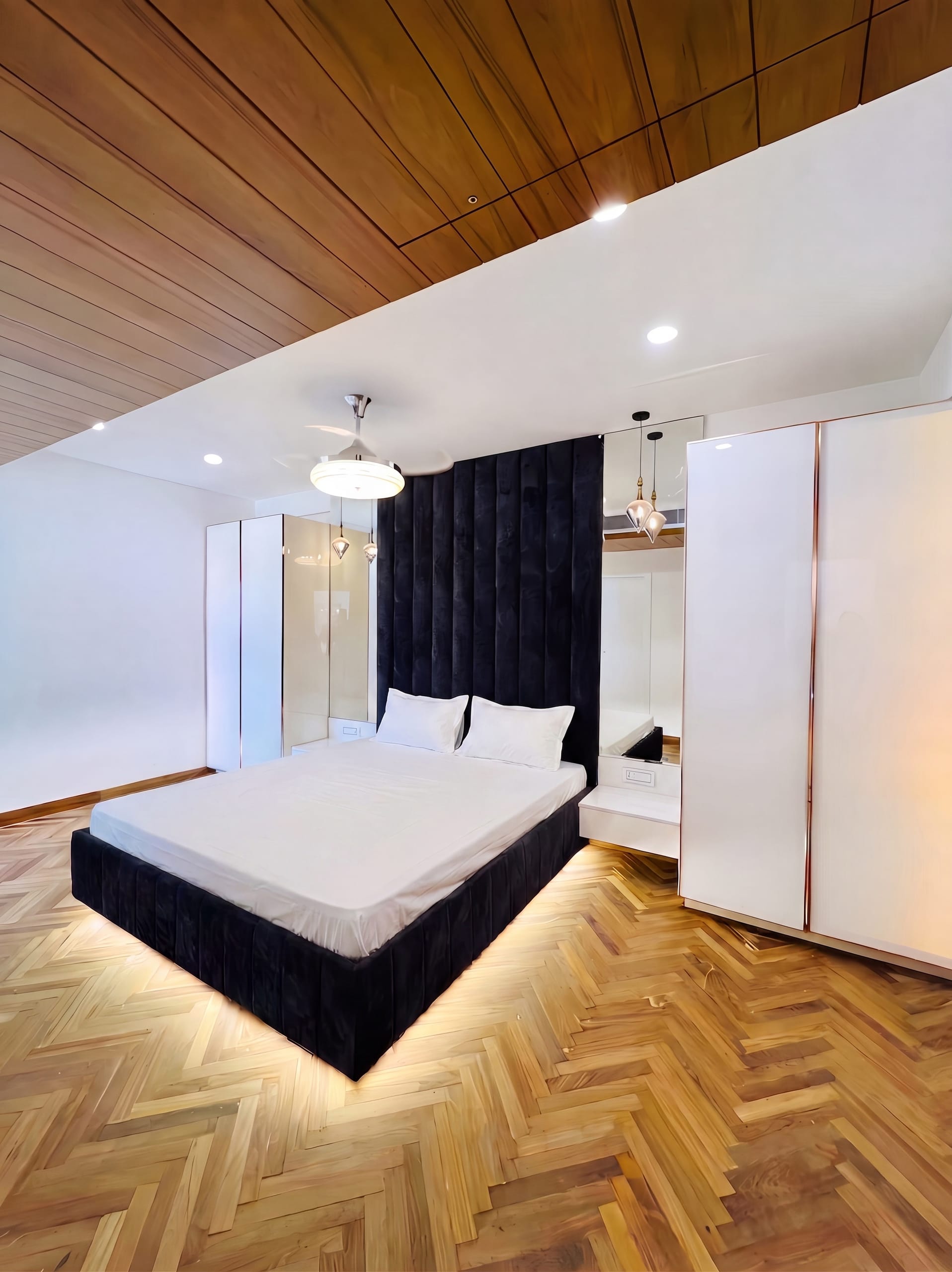 Second bedroom, wide view, at the SMR residence